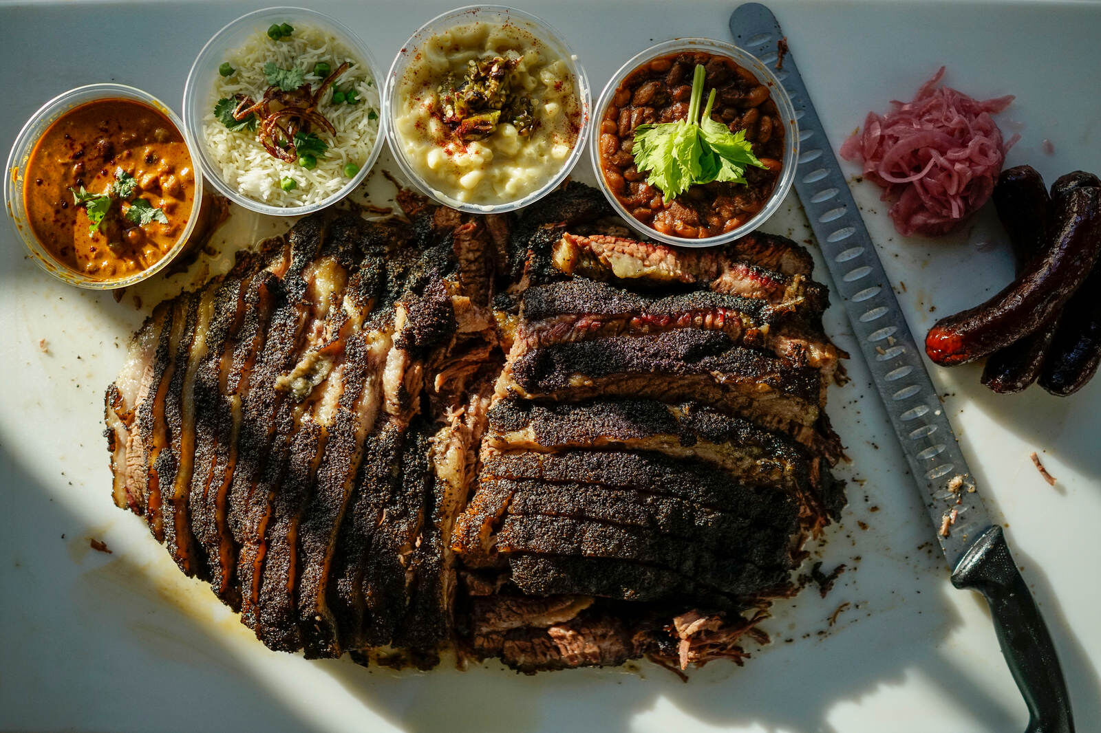 Brisket with all the fixins at Southern Junction